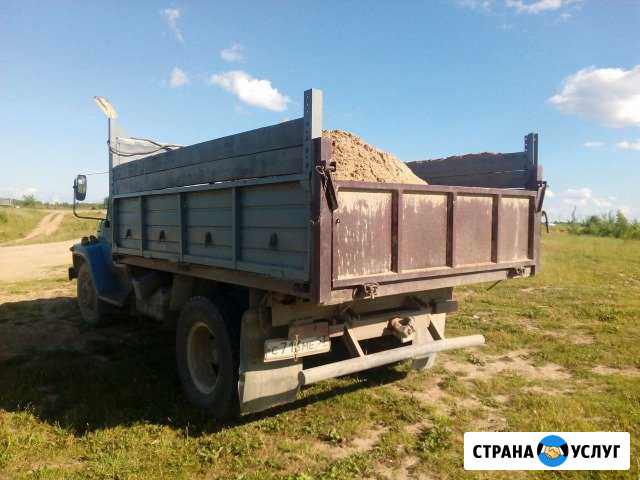 Песок, щебень, пгс, отсев, земля навоз 5-6 тон Великий Новгород - изображение 1