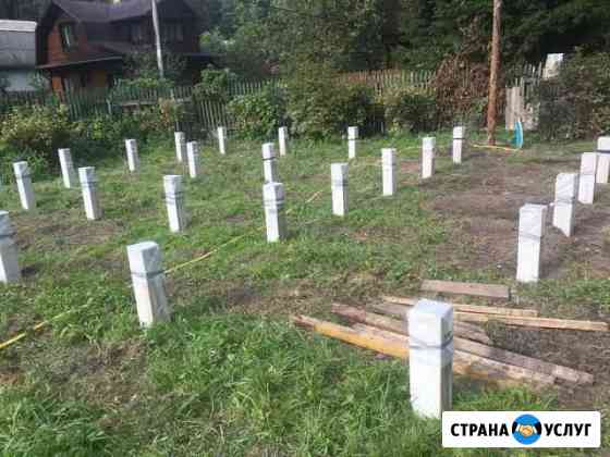 Фундамент на железобетонных сваях Химки