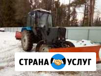Услуги мтз-82 с коммунальным отвалом и щёткой Киров - изображение 1