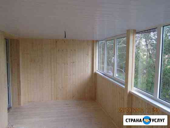 Отделка любых помещений вагонкой, блокхаусом Липецк