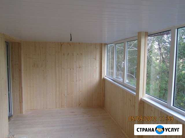 Отделка любых помещений вагонкой, блокхаусом Липецк - изображение 1