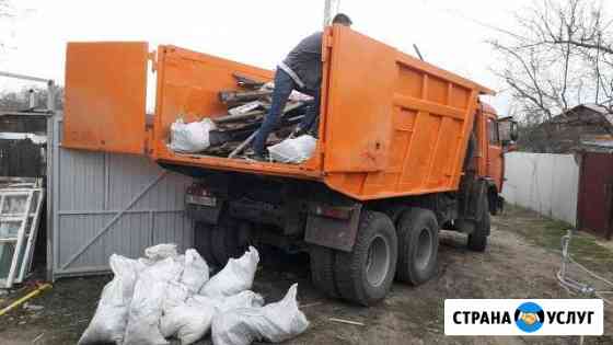 Вывоз мусора с погрузкой,песок,щебень,навоз,перегн Воронеж