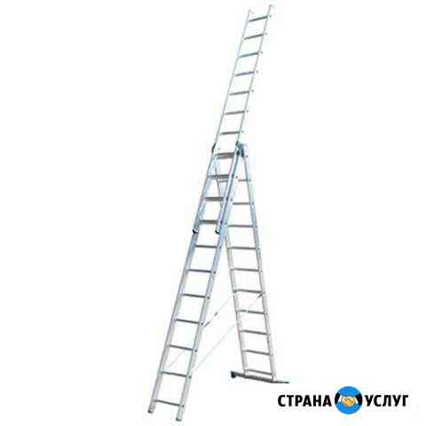 Лестница 7614 3*14 3-х секционная (прокат, аренда) Череповец