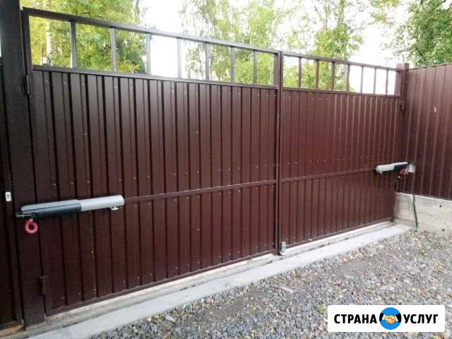 Ворота, автоматика, шлагбаум, видонаблюдение Пушкин - изображение 1