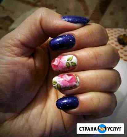 Маникюр, покрытие гель лаком, shellak, укрепление Норильск