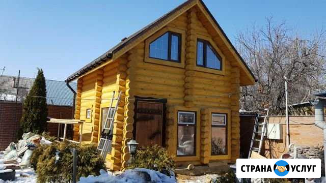 Производство домов, бань, беседок из оцилиндрованн Москва - изображение 1