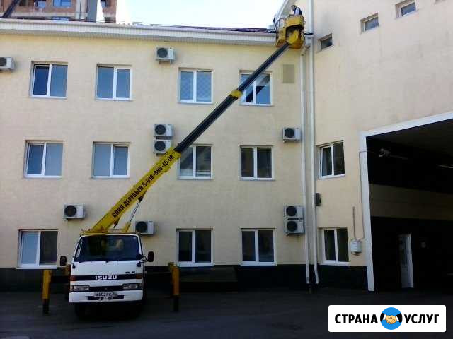 Услуги Автовышка 14м,22м. Кран 25тн. Спил деревьев Михайловск - изображение 1
