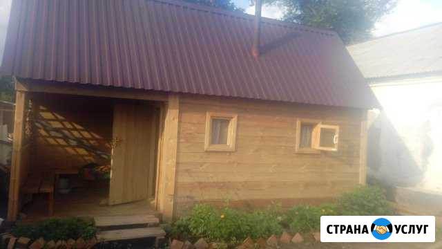 Бани, срубы, дома, крыши,банные двери, туалеты Рубцовск - изображение 1