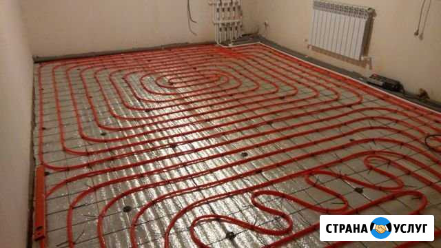 Теплый пол, монтаж отопления, вода, канализация Ладожская - изображение 1