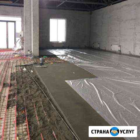 Стяжка пола(полусухая),механизированная стяжка Электросталь