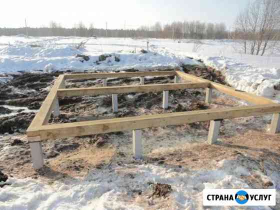 Фундамент на жб забивных железобетонных сваях ж/б Сертолово