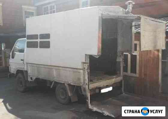 Грузоперевозки будкой, аппарель, 4WD Иркутск