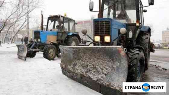 Аренда трактора мтз 82 Беларус с щеткой и отвалом Санкт-Петербург