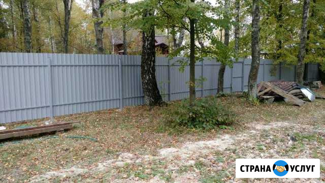 Заборы,навесы под авто, ворота откатные,двери мета Серпухов - изображение 1