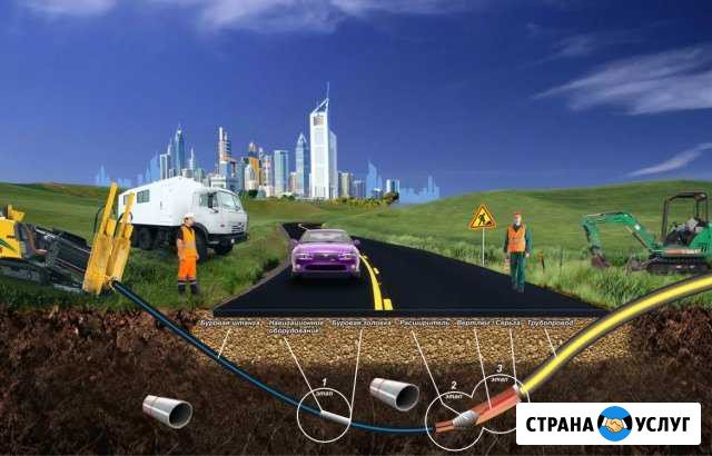 Гнб.Прокол под дорогой.Горизонтальное бурение Зеленодольск - изображение 1