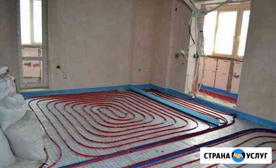 Монтаж экономичного отопления, теплые полы Тбилисская