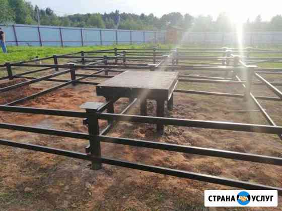Фундамент на винтовых и жб сваях Электросталь