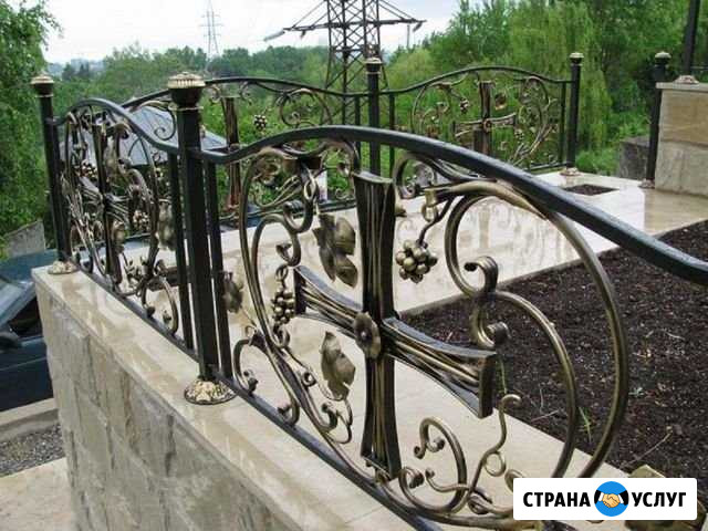 Оградки,скамейки,столики на кладбище,ритуальные пр Верх-Тула - изображение 1