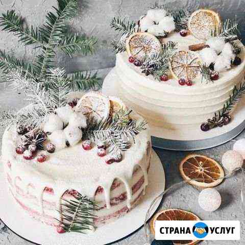 Новогодние торты, пирожные на заказ Москва