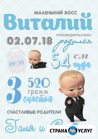Метрики для малышей Вологда - изображение 1