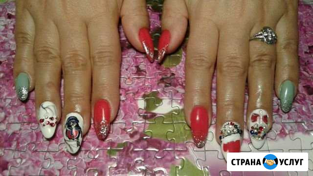 Наращивание ногтей. Коррекция. Покрытие гель-лаком Анапская - изображение 1