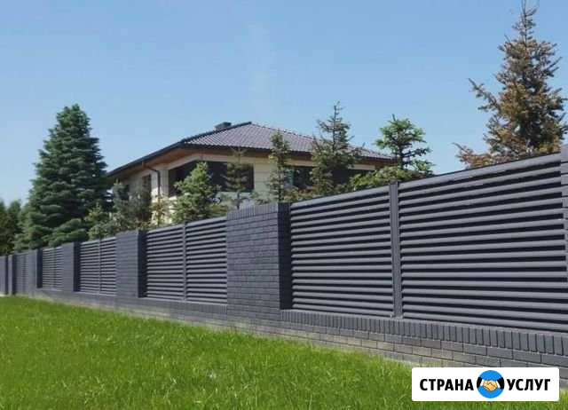 Забор из профнастила,евроштакетника,жалюзи Ростов-на-Дону - изображение 1