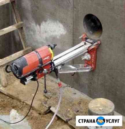 Алмазное бурение отверстий, резка проёмов, демонта Крымск