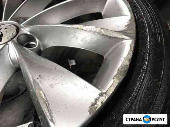 Ремонт бордюрки и царапин на дисках Санкт-Петербург
