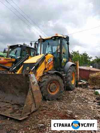 Аренда экскаватора погрузчика JCB, (terex) гидрокл Пермь