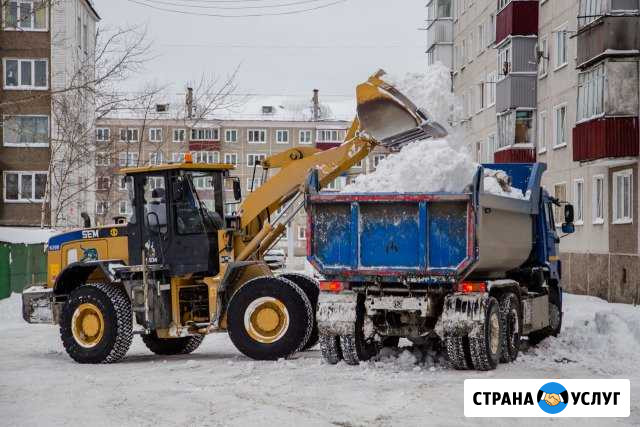 Уборка снега трактором/ Вывоз снега Барнаул - изображение 1