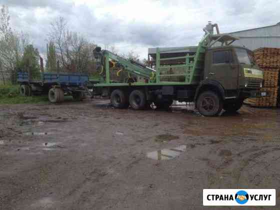 Камаз 43101 с прицепом и манипулятором Майкоп