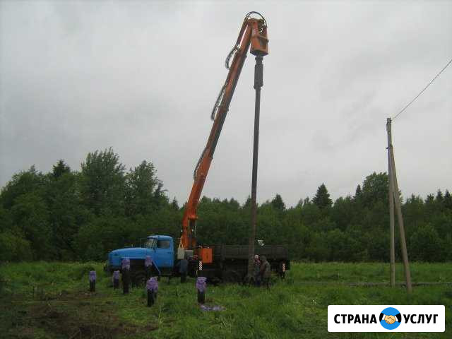 Монтаж больших винтовых свай установкой убм-85 Нижний Новгород - изображение 1