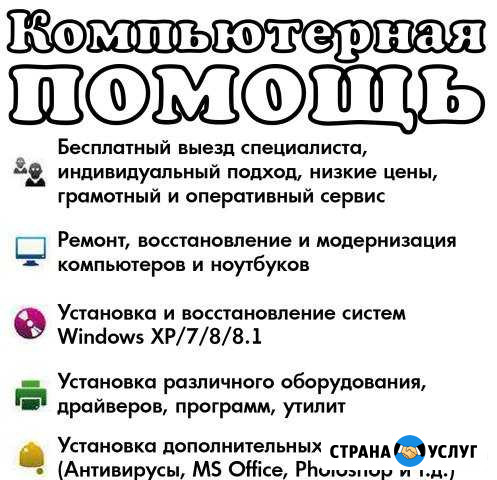 Компьютерный мастер. Ремонт на дому. Вай-фай Анапа - изображение 1