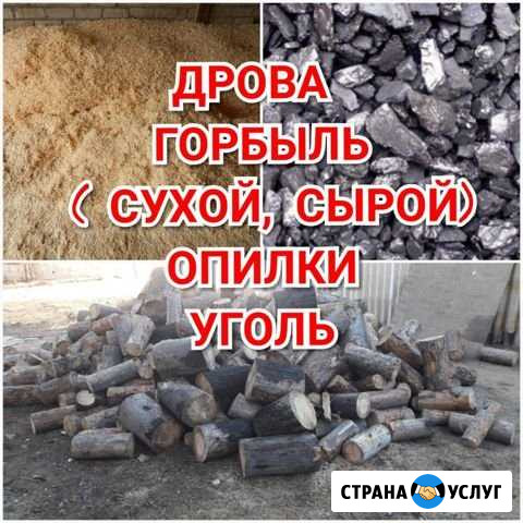 Дрова- Горбыль(сырой, сухой ) - Уголь - Опилки Усолье-Сибирское - изображение 1