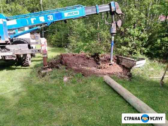 Установка опор лэп, подключение электричества Пермь