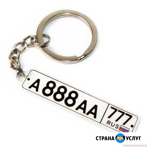 Брелок номер авто Россошь - изображение 1
