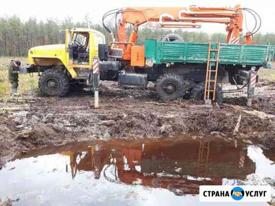 Монтаж больших винтовых свай установкой убм-85 Чебоксары