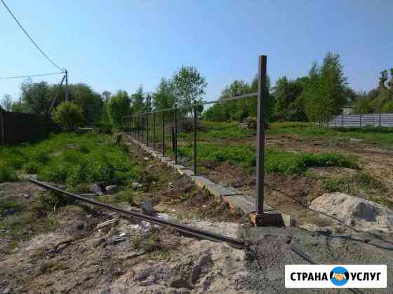Заборы профнастил сетка рабица Калининград