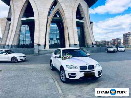 Аренда прокат авто BMW X6 на свадьбу, трансфер, вс Казань