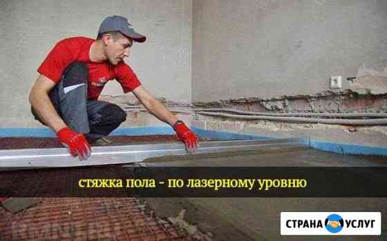 Стяжка пола. Штукатурка стен Самара