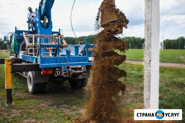 Ямобур, буроям, бурение, монтаж винтовых свай Новосибирск - изображение 1