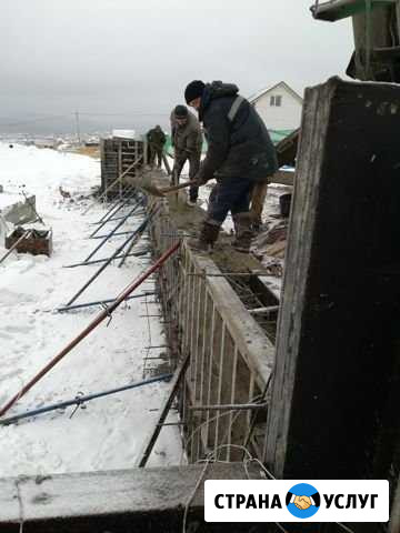Фундамент зимой, под ключ ангары боксы Красноярск - изображение 1