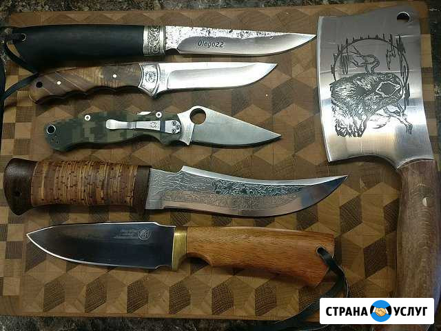 Заточка нож ей до бритвенной остроты,пропитка руко Барнаул - изображение 1