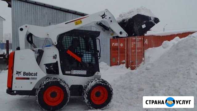 Аренда мини погрузчика Bobcat, щетка, вилы Уфа - изображение 1