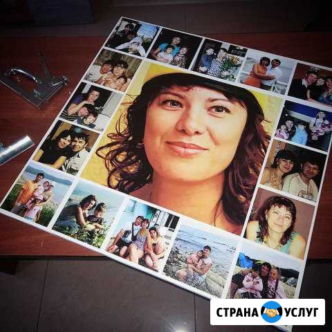 Печать на холсте фотографий, портреты, коллажи, ка Хабаровск - изображение 1