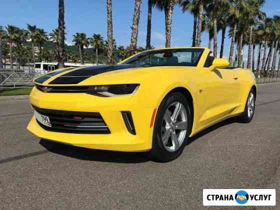 Прокат аренда кабриолета Chevrolet Camaro Сочи