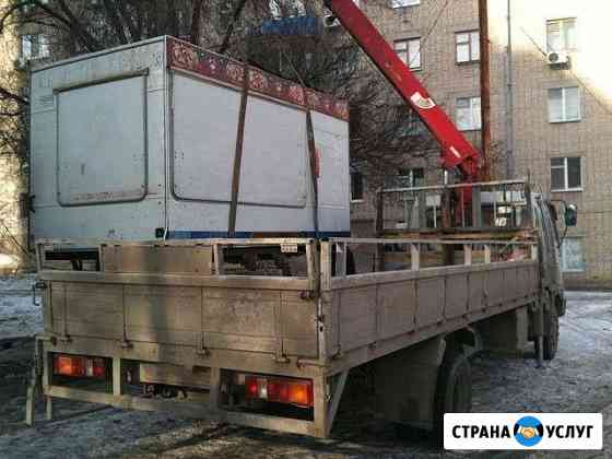 Перевозка бытовок и др. манипулятором Москва