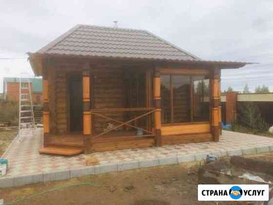 Изготовления срубов, террас, лестницы Мариинск