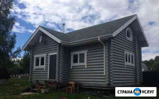 Строительство домов, бань. Оцилиндрованное бревно Череповец