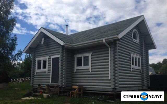 Строительство домов, бань. Оцилиндрованное бревно Череповец - изображение 1